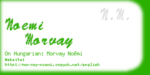 noemi morvay business card